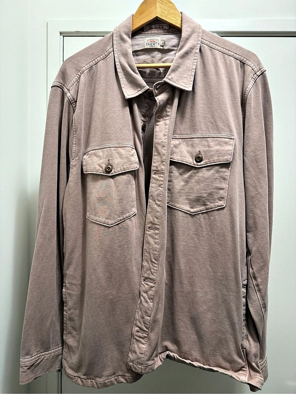 Faherty Legend Sweater Shirt Men's Button Down Shirt Size Medium